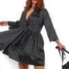 Bow Love Lost - Black Polka Dot Mini Dress