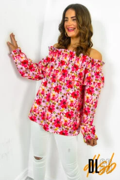 Make Me Bloom - Pink Floral Top